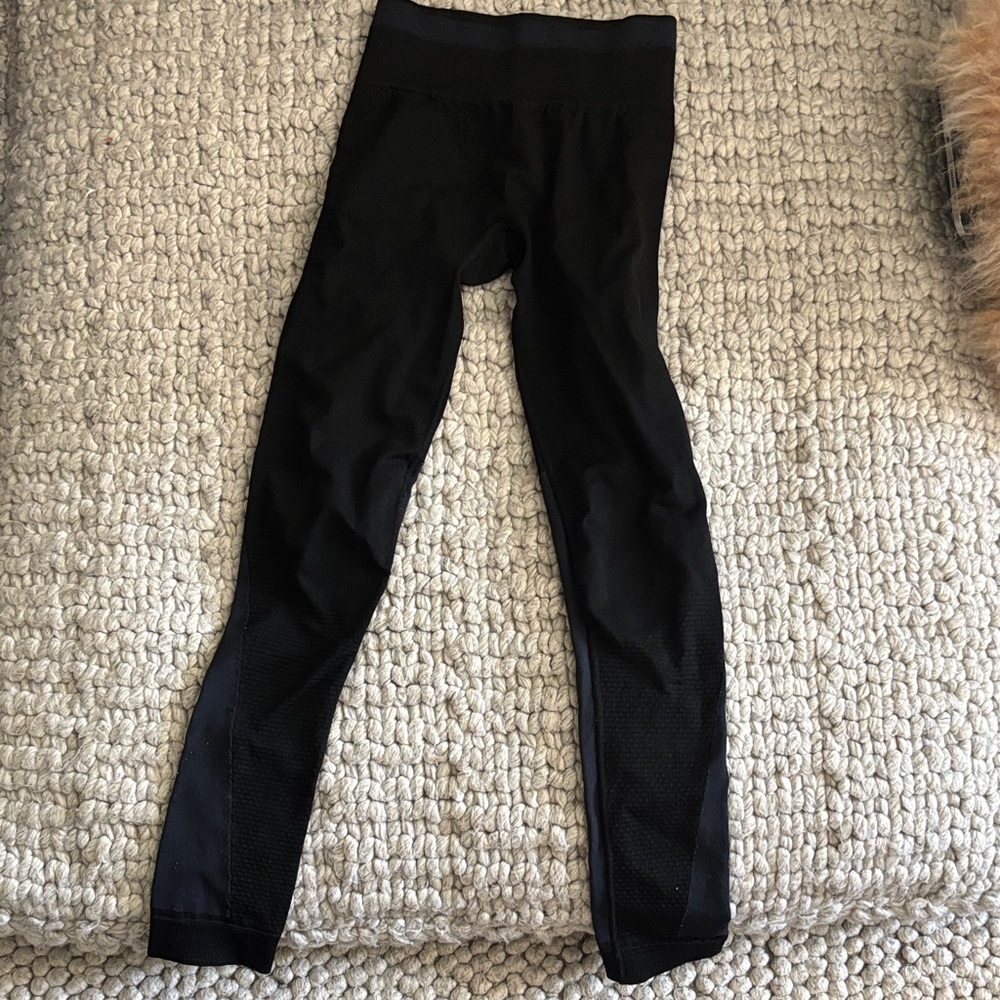 Alala Black Mesh-Panel Leggings
